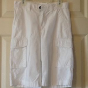 Boys white Calvin Klein short pants